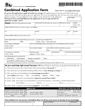 Minnesota Combined Application Form