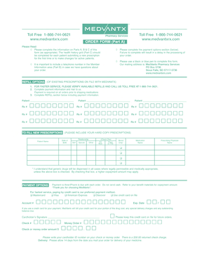 Pharmacy Services Member Information Form