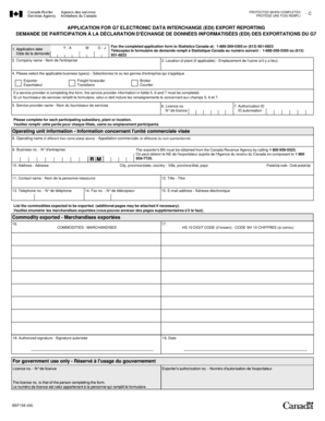 G7 Electronic Data Interchange Export Reporting Application