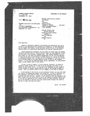 IRS Exemption Determination Letter