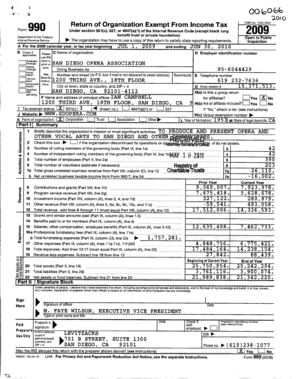 IRS Form 990 2009