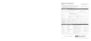 Employee Enrollment/Change Application