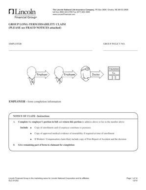 Long-Term Disability Claim Employer Statement