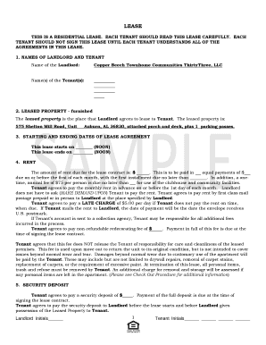 Residential Lease Agreement
