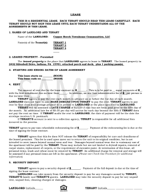 Residential Lease Agreement