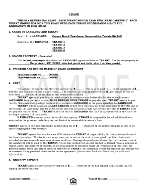 Residential Lease Agreement
