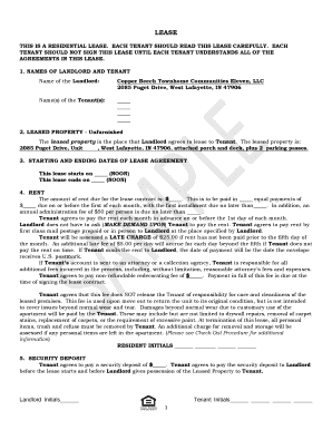 Residential Lease Agreement