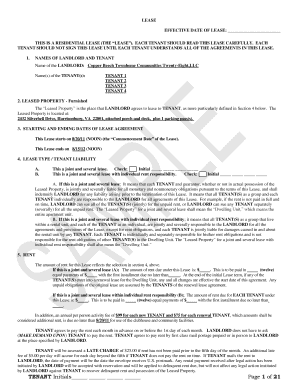 Residential Lease Agreement