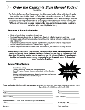 California Style Manual 4th Edition