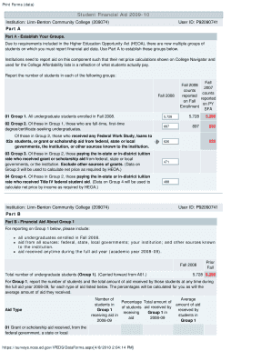 Student Financial Aid Report 2009-10