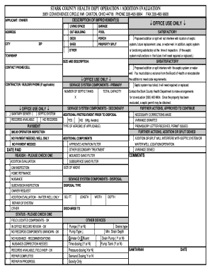 Uscg gar model - Stark county health dept operation / addition evaluation 3951 ... - starkhealth