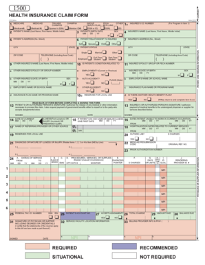 Health Insurance Claim Form