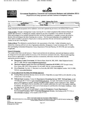 Montgomery County REA Disclosure Addendum