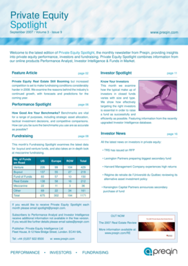 Private Equity Real Estate Review Order Form
