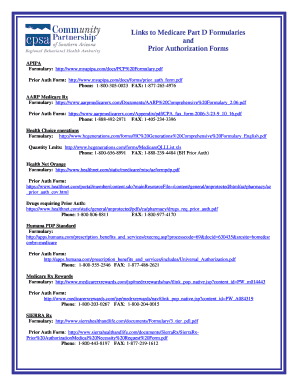 Medicare Part D Prior Authorization Form