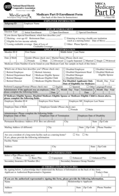 Medicare Part D Enrollment Form