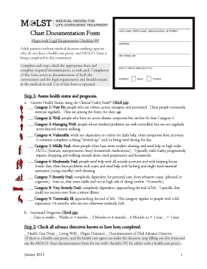 MOLST Chart Documentation Form