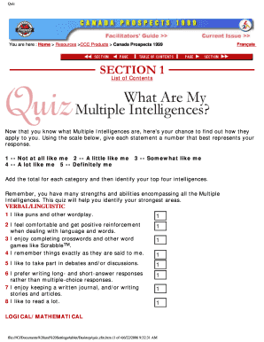 Learning Styles Assessment