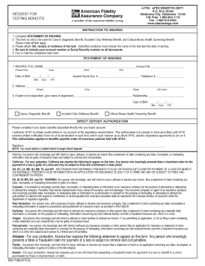 AFES Benefits Claim Form
