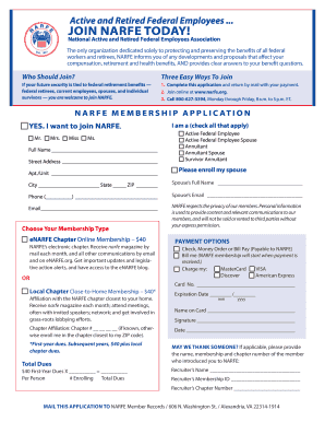NARFE Membership Application