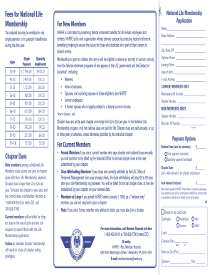 National Life Membership Application