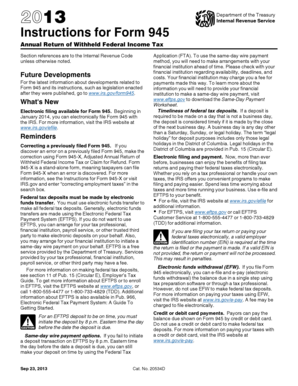 IRS Form 945 Instructions