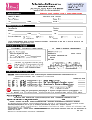 Authorization for Disclosure of Health Information