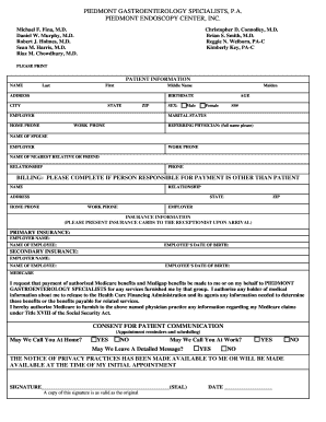 Patient Information Form