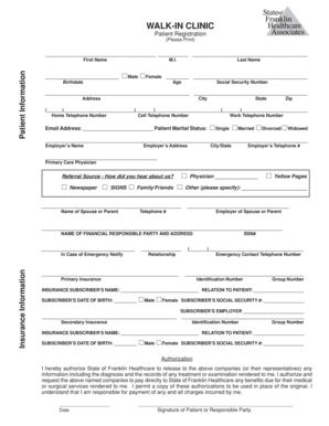 Patient Registration Form