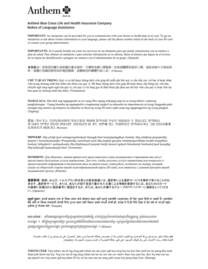 Anthem Blue Cross Group Change Form