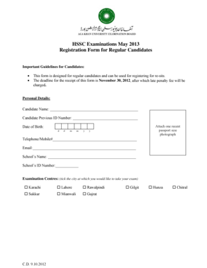 HSSC May 2013 Registration Form