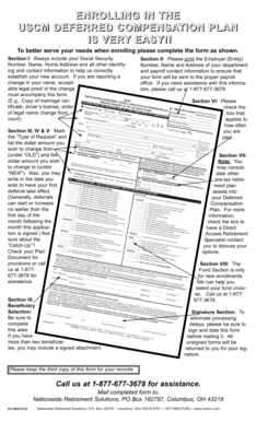 USCM Deferred Compensation Plan Enrollment Form