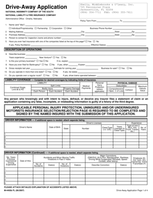 Drive-Away Application