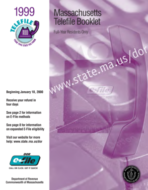 1999 Massachusetts Telefile Booklet
