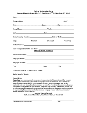 Patient Registration Form