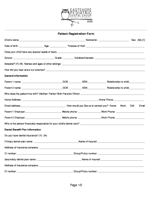 Patient Registration Form