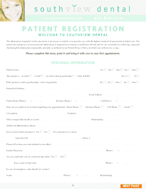 Patient Registration Form