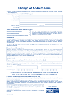 Change of Address Form
