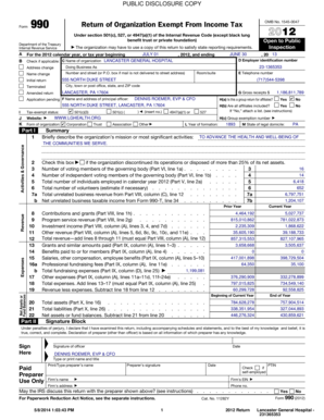 Form 990 Return of Organization Exempt From Income Tax