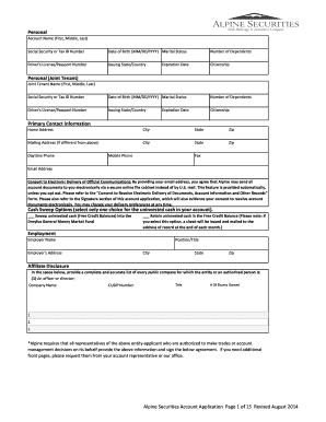 Foreign Individual Joint Account Application