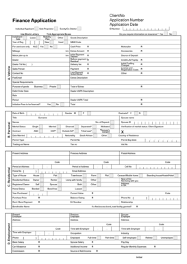 South African Vehicle Finance Application