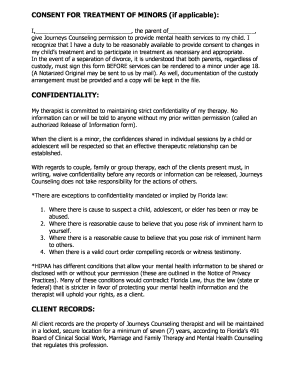 Informed Written Consent for Treatment