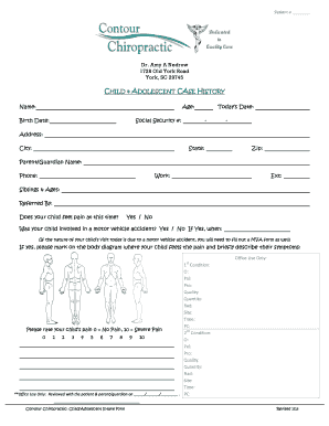 Child Adolescent Intake Form
