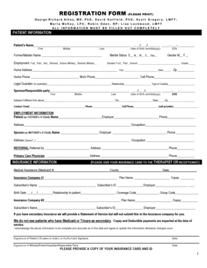 Patient Registration Form