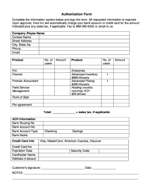 Authorization Form