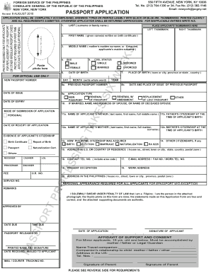 Passport Appointment Request Form