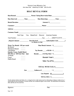 Indian Lake Marina Fill Online Printable Fillable Blank Pdffiller