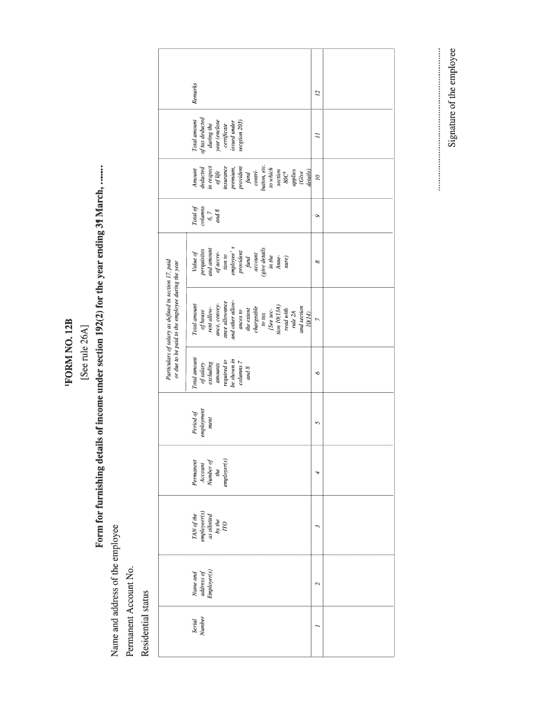 how to get form 12bb from previous employer Preview on Page 1