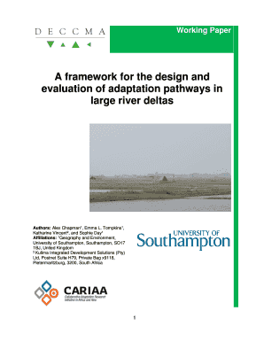 A framework for the design and evaluation of adaptation pathways...