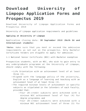 UNIVERSITY OF LIMPOPO APPLICATION FORM 2025 PDF DOWNLOAD visual data 2